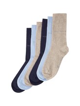 TOM TAILOR Damen Basic Socken im Sechserpack, blau, Gr. 39-42