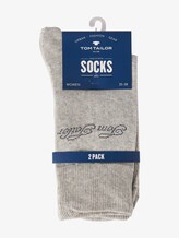 basic socks double pack - Women - summer grey melange basic socks double pack - Women - summer grey melange - 15 - TOM TAILOR