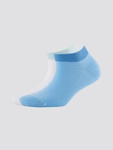 Sneakersocken mit Glitzerbund im Doppelpack - Frauen - azur Sneakersocken mit Glitzerbund im Doppelpack - Frauen - azur - 7 - TOM TAILOR