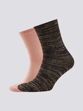 Glitzerfaden Socken im Zweierpack - Frauen - ash rose Glitzerfaden Socken im Zweierpack - Frauen - ash rose - 7 - TOM TAILOR