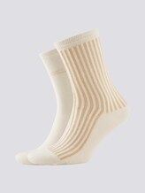 Socken mit Glanzstreifen im Zweierpack - Frauen - champagner Socken mit Glanzstreifen im Zweierpack - Frauen - champagner - 7 - TOM TAILOR