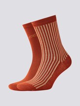 Socken mit Glanzstreifen im Zweierpack - Frauen - chestnut Socken mit Glanzstreifen im Zweierpack - Frauen - chestnut - 7 - TOM TAILOR