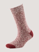 Textured socks in a mouline design - Women - port Textured socks in a mouline design - Women - port - 7 - TOM TAILOR