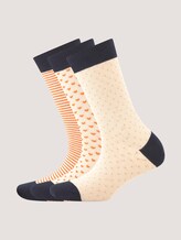 Socks with feminine designs in a pack of three - Women - cream Socks with feminine designs in a pack of three - Women - cream - 7 - TOM TAILOR