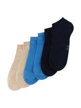 TOM TAILOR Damen Socken im Multipack, blau, Logo Print, Gr. 35-38