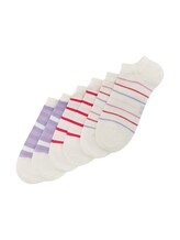 TOM TAILOR Damen Dreierpack Sneaker Socken, rosa, Muster, Gr. 35-38
