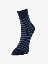 Women's socks twin pack stripes port - Women - indigo melange Women's socks twin pack stripes port - Women - indigo melange - 1 - TOM TAILOR