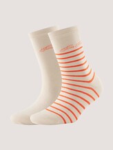 2er Pack Socken mit Logo-Schrift - Frauen - cream 2er Pack Socken mit Logo-Schrift - Frauen - cream - 7 - TOM TAILOR