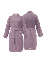 TOM TAILOR Unisex Kimono Bademantel, lila, Gr. L