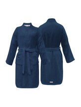 TOM TAILOR Unisex Kimono Bademantel, blau, Gr. XL