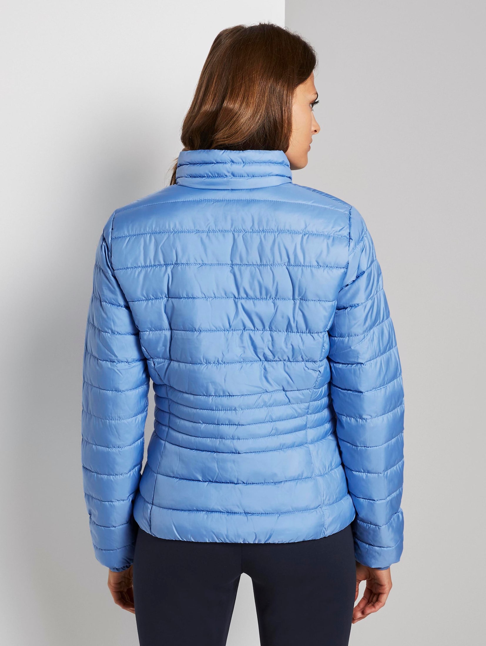 Lightweight Steppjacke mit Stehkragen (blau) - von TOM TAILOR