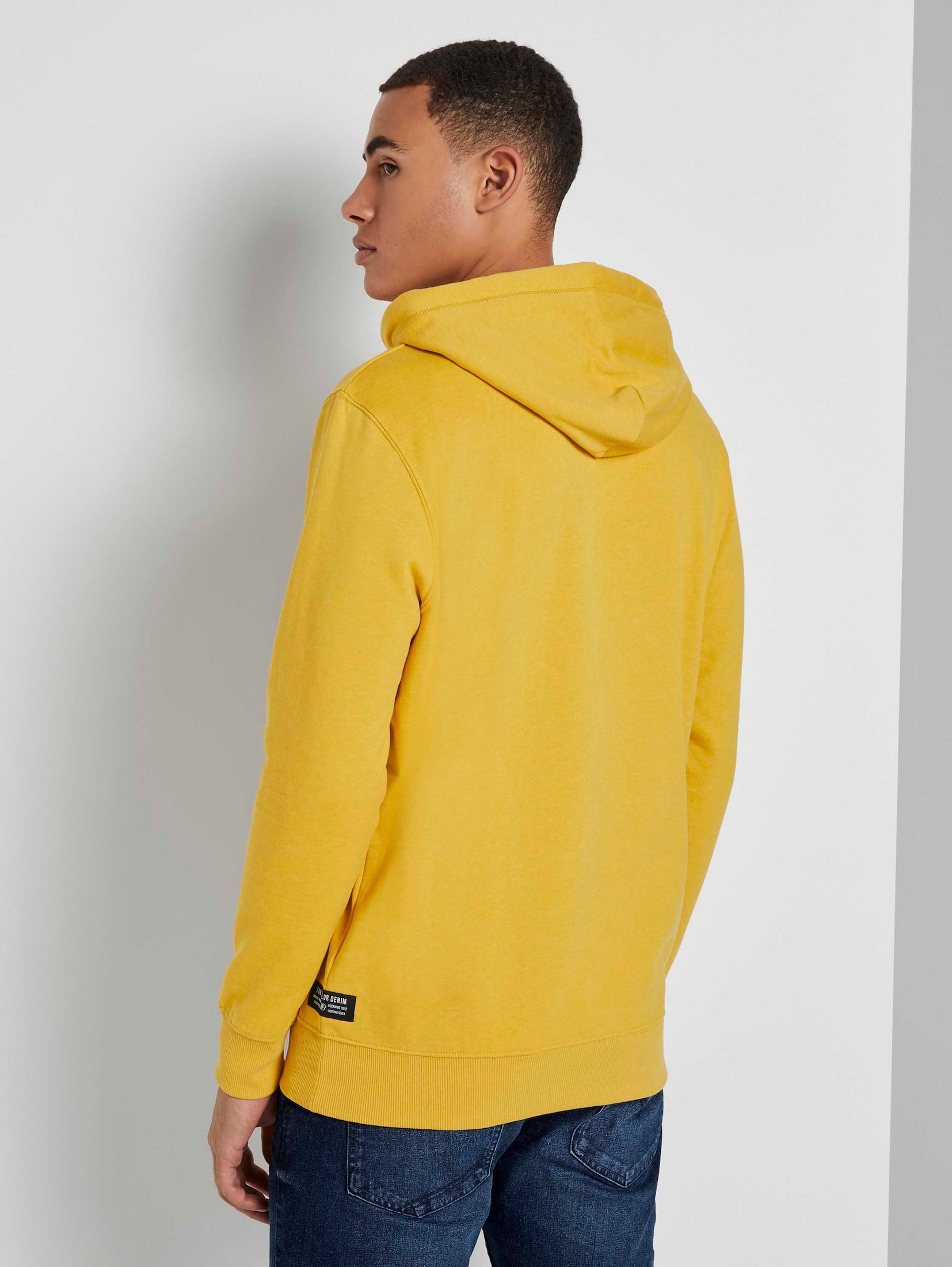 Hoodie mit Print (gelb) von TOM TAILOR Denim