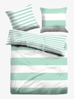 gestreifte Wende-Bettwäsche - unisex - mint gestreifte Wende-Bettwäsche - unisex - mint - 1 - TOM TAILOR