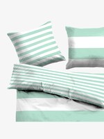 gestreifte Wende-Bettwäsche - unisex - mint gestreifte Wende-Bettwäsche - unisex - mint - 2 - TOM TAILOR
