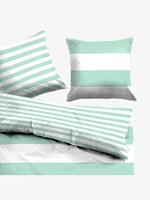 gestreifte Wende-Bettwäsche - unisex - mint gestreifte Wende-Bettwäsche - unisex - mint - 4 - TOM TAILOR