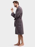 Basic Bademantel - Männer - dunkelgrau / dark grey Basic Bademantel - Männer - dunkelgrau / dark grey - 4 - TOM TAILOR