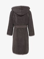 Bademantel mit Details aus Satin - unisex - dunkelgrau / dark grey Bademantel mit Details aus Satin - unisex - dunkelgrau / dark grey - 2 - TOM TAILOR