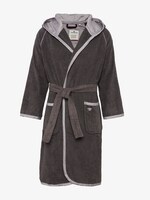 Bademantel mit Details aus Satin - unisex - dunkelgrau / dark grey Bademantel mit Details aus Satin - unisex - dunkelgrau / dark grey - 7 - TOM TAILOR