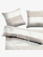 gestreifte Bettwäsche - unisex - taupe gestreifte Bettwäsche - unisex - taupe - 2 - TOM TAILOR