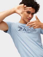 T-shirt with a logo print - Men - Light Blue Indigo T-shirt with a logo print - Men - Light Blue Indigo - 5 - TOM TAILOR Denim