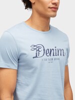 T-shirt with a logo print - Men - Light Blue Indigo T-shirt with a logo print - Men - Light Blue Indigo - 9 - TOM TAILOR Denim