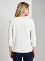 Pullover mit Strukturmuster - Frauen - Off White Pullover mit Strukturmuster - Frauen - Off White - 2 - TOM TAILOR Denim