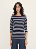 Gestreiftes Shirt - Frauen - navy stripe Gestreiftes Shirt - Frauen - navy stripe - 1 - TOM TAILOR