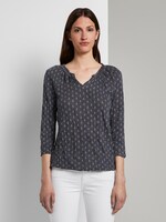 Henley Shirt - Frauen - navy anchor design Henley Shirt - Frauen - navy anchor design - 1 - TOM TAILOR
