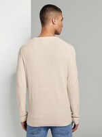 Strukturierter Pullover - Männer - Ecru Melange Strukturierter Pullover - Männer - Ecru Melange - 2 - TOM TAILOR Denim
