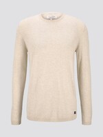 Strukturierter Pullover - Männer - Ecru Melange Strukturierter Pullover - Männer - Ecru Melange - 7 - TOM TAILOR Denim