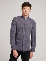 Dezent gemustertes Hemd - Männer - Black Iris Blue Dezent gemustertes Hemd - Männer - Black Iris Blue - 1 - TOM TAILOR Denim