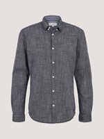 Dezent gemustertes Hemd - Männer - Black Iris Blue Dezent gemustertes Hemd - Männer - Black Iris Blue - 7 - TOM TAILOR Denim