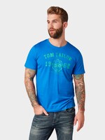 T-Shirt mit Logo-Print - Männer - Simply Blue T-Shirt mit Logo-Print - Männer - Simply Blue - 1 - TOM TAILOR