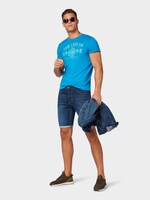 T-Shirt mit Logo-Print - Männer - brilliant middle blue T-Shirt mit Logo-Print - Männer - brilliant middle blue - 3 - TOM TAILOR