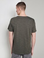 Textured T-shirt - Men - olive new space dye Textured T-shirt - Men - olive new space dye - 2 - TOM TAILOR Denim