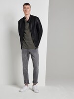 Textured T-shirt - Men - olive new space dye Textured T-shirt - Men - olive new space dye - 3 - TOM TAILOR Denim