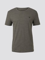 Textured T-shirt - Men - olive new space dye Textured T-shirt - Men - olive new space dye - 7 - TOM TAILOR Denim