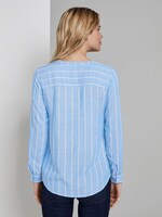 Strukturierte Bluse - Frauen - blue stripe vertical Strukturierte Bluse - Frauen - blue stripe vertical - 2 - TOM TAILOR
