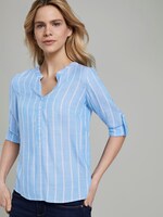 Strukturierte Bluse - Frauen - blue stripe vertical Strukturierte Bluse - Frauen - blue stripe vertical - 5 - TOM TAILOR