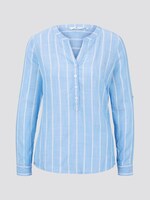 Strukturierte Bluse - Frauen - blue stripe vertical Strukturierte Bluse - Frauen - blue stripe vertical - 7 - TOM TAILOR