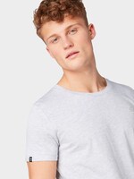 T-Shirt mit Logo-Stickerei - Männer - Light Stone Grey Melange T-Shirt mit Logo-Stickerei - Männer - Light Stone Grey Melange - 9 - TOM TAILOR Denim