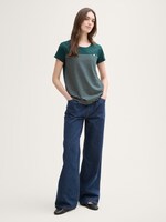 Gestreiftes T-Shirt - Frauen - green rose stripe Gestreiftes T-Shirt - Frauen - green rose stripe - 3 - TOM TAILOR Denim
