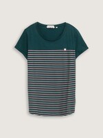 Gestreiftes T-Shirt - Frauen - green rose stripe Gestreiftes T-Shirt - Frauen - green rose stripe - 7 - TOM TAILOR Denim