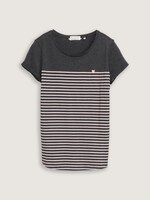 Gestreiftes T-Shirt - Frauen - dark grey rose stripe Gestreiftes T-Shirt - Frauen - dark grey rose stripe - 7 - TOM TAILOR Denim
