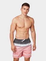 Gemusterte Badehose - Männer - coral/navy/white Gemusterte Badehose - Männer - coral/navy/white - 1 - TOM TAILOR