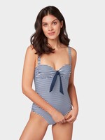 Gestreifter Badeanzug - Frauen - navy/white Gestreifter Badeanzug - Frauen - navy/white - 1 - TOM TAILOR