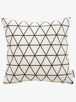 Kissenhülle mit Dreiecksmuster - unisex - offwhite-black Kissenhülle mit Dreiecksmuster - unisex - offwhite-black - 1 - TOM TAILOR
