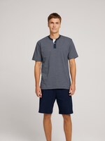 Pyjama mit karierter Hose - Männer - blue-dark-horizontal strip Pyjama mit karierter Hose - Männer - blue-dark-horizontal strip - 1 - TOM TAILOR