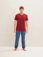 Pyjama T-Shirt - Männer - red-medium-solid Pyjama T-Shirt - Männer - red-medium-solid - 1 - TOM TAILOR