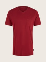 Pyjama T-Shirt - Männer - red-medium-solid Pyjama T-Shirt - Männer - red-medium-solid - 7 - TOM TAILOR